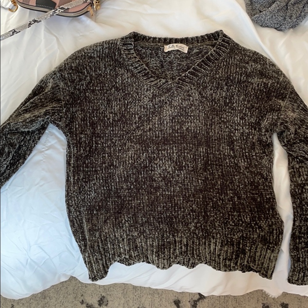 Grey chenille Sweater